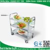 Xe đẩy thức ăn inox 3 tầng AF08163
