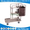 Xe làm vệ sinh 3 tầng inox 304